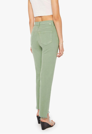 High Waist Rider Ankle Step Fray Cats and Dogs Mistletoe Mother