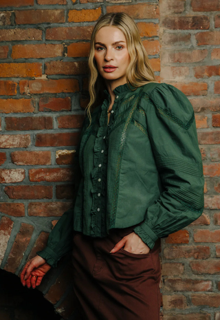 Delia Top Green Love The Label
