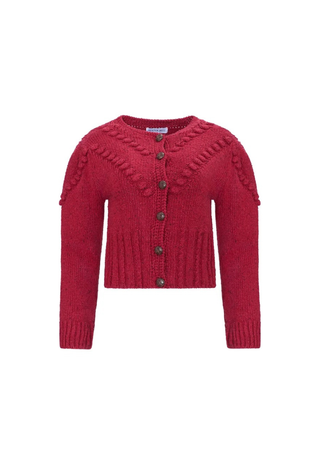 Bobble Sweater Maroon Hunter Bell