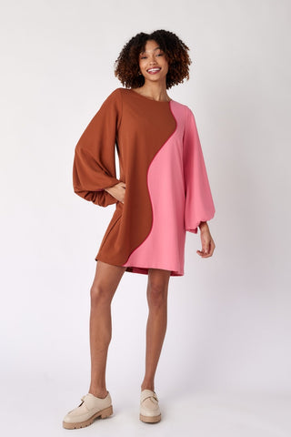Cecily Dress Copper / Persimmon Crosby
