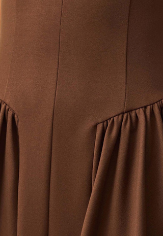 Lysandra Aline Midi Dress Chocolate Elliatt