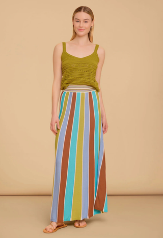 Gerty Skirt Multi Stripes Olivia By Livro