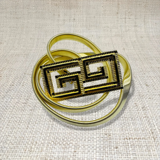Greek Key Stretch Metal Belt Set Garland Bags