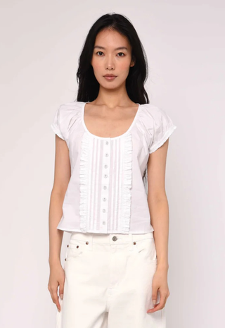 Vanda Top Bright White Love The Label