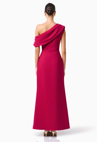 Verdessa Asymmetrical Gown Raspberry Pink Elliatt