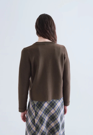 Basic Dark Green Cardigan Compañia Fantastica