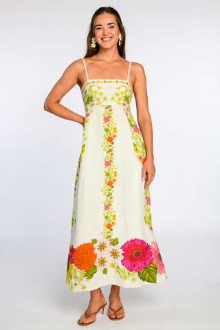 Annalisa Dress Wildflower Ivory Elizabeth James