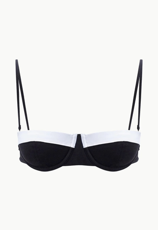 Jo Balconette Top Black/White STAUD