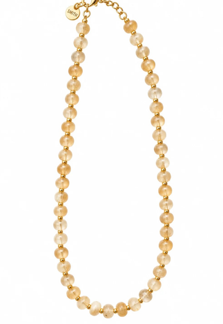 Sea Glass Beaded Necklace Smith & Co - Coconut