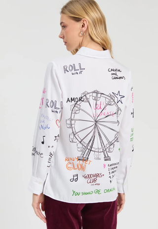 White Ferris Wheel Shirt Vilagallo