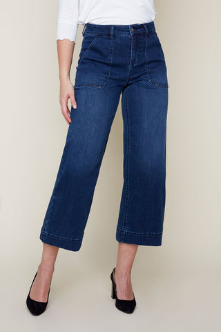 R10087D-E2141 Indigo Wash Pants Renuar