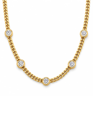 Ellery Bezel Chain Necklace Ellie Vail