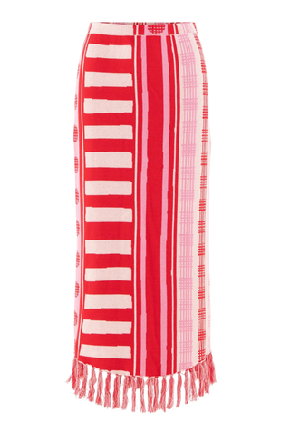 Capri Knit Skirt Peach Jubilee Emily McCarthy