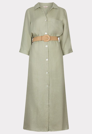 Dress Long Belt Linen Esqualo