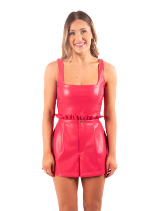 Ruffle Short Rose Red Emily McCarthy