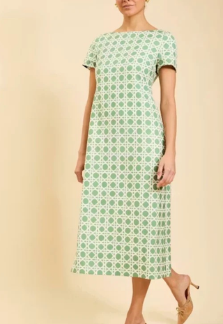 Adria Convertible Midi Dress Ornamented Lattice Mestiza