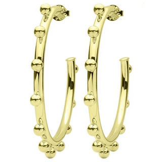 Merry Go Round Hoops Shiny 18K Gold Plated BR1954S4