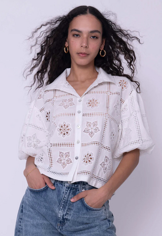 Cassia Top White Love The Label