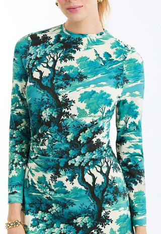 Gabriella Midi Dress Ceramic Toile Mestiza