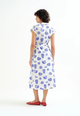 Lobster Print Midi Dress Compania Fantastica