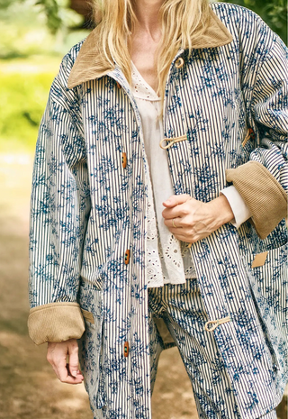 Barn Jacket Cornflower Toile - Hunter Bell
