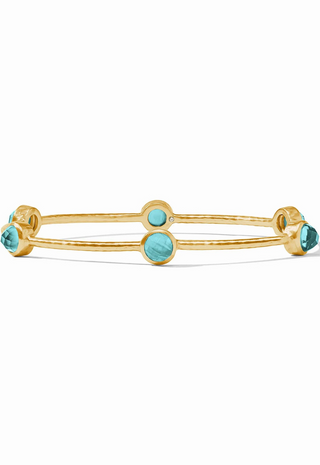Milano Luxe Bangle Iridescent Bahamian Blue Julie Vos
