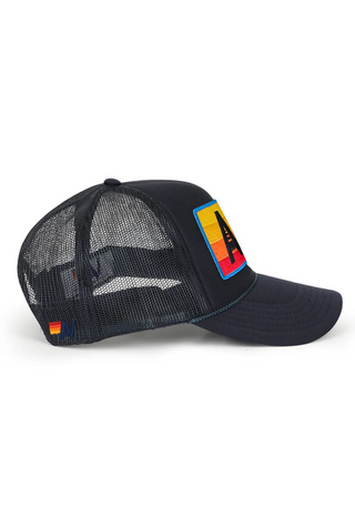 Logo Rainbow Vintage Low Rise Trucker Hat - Aviator Nation