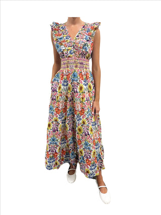 Maribel Midi Dress Floral Muse Love The Label