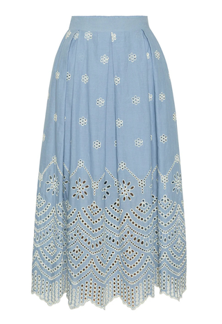 Aggie Skirt Periwinkle Scallop Misa