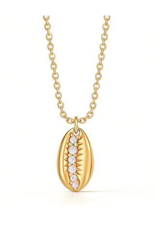 Tahlia Shell Pendant Necklace Ellie Vail