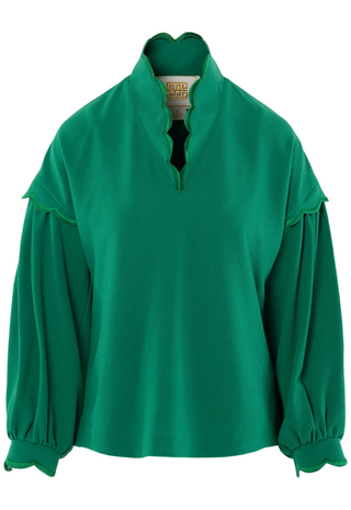 Orchid Top Green Jacket Emily McCarthy