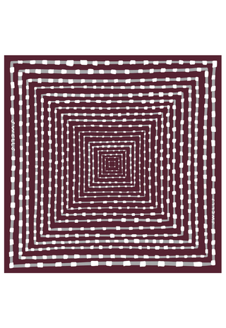 Maroon + Grey Silk Gameday Scarf Swells