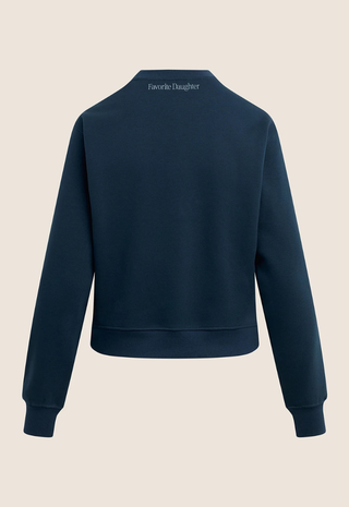 The Favorite Grandma Classic Sweatshirt Navy/Ice Blue Favorite Daughter