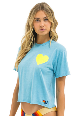 Heart Print Boyfriend Tee - Aviator Nation