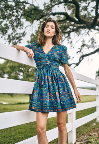 Roan Dress Midnight Garden - Hunter Bell
