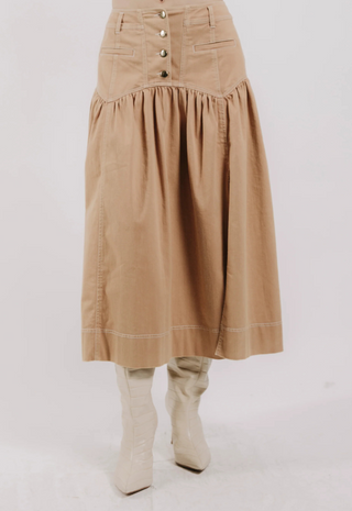 Christine Skirt Biscuit Love The Label