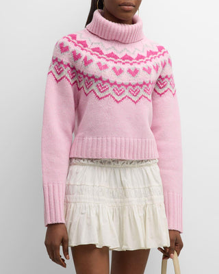Tobi Sweater Fuchsia Rose Love Shack Fancy