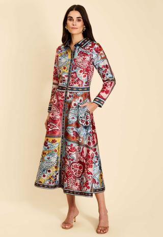 Casablanca Midi Dress Venetian Patchwork Mestiza