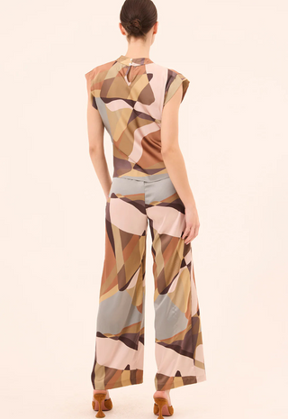 Lucy Top Desert Abstract Floral Misa