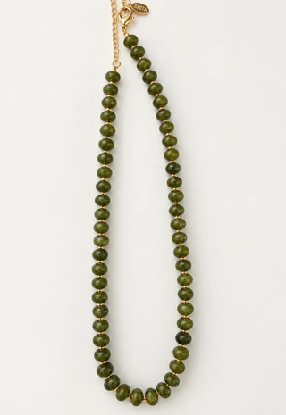 Sea Glass Beaded Necklace Smith & Co - Emerald