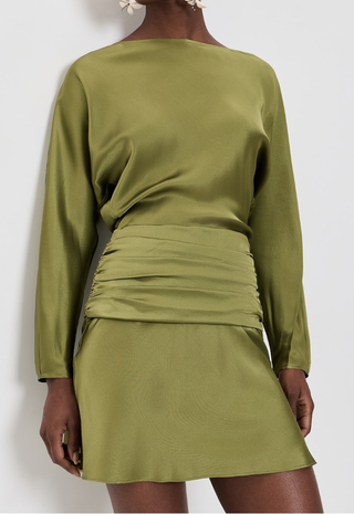 Freda Silk Mini Dress Pear Staud