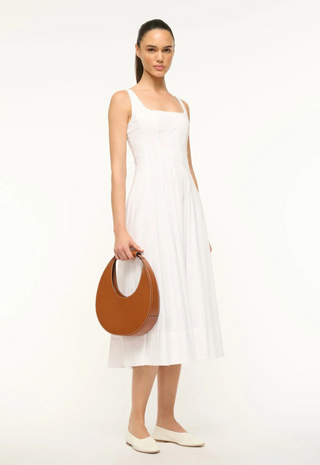 Moon Tote Bag Tan STAUD