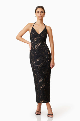 Addison Midi Dress Black Elliatt