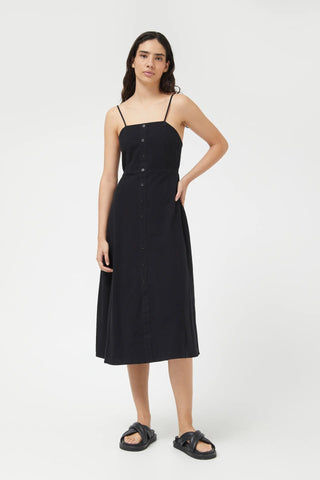 Long Black Open Back Dress Compania Fantastica