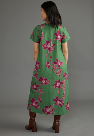 Ellie Dress Verde Orchid Double A