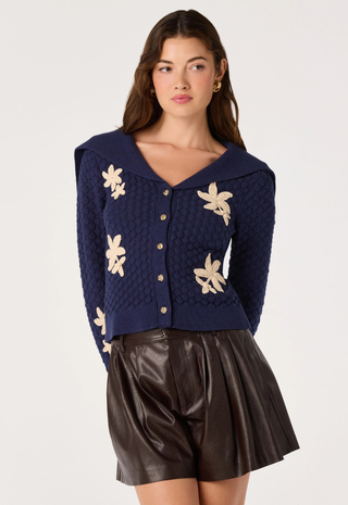 Analissa Cardigan Navy Astr