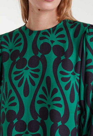 Short Dress Baroque Print Compañia Fantastica