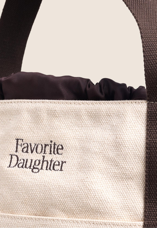 The Morgan Tote Natural/Brown Favorite Daughter