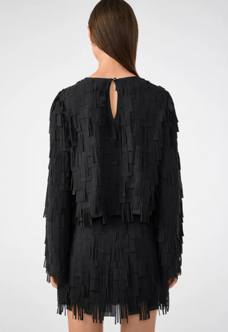 Chinaberry Top Black Trina Turk