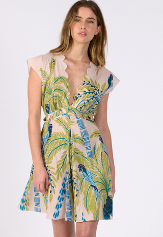 Mini Dress Hazel Ct Green Palm Poupette St. Barth
